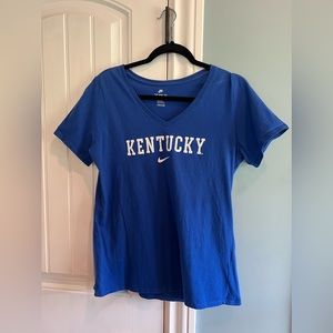 Nike Athletic Cut Kentucky Royal Blue Large Tee